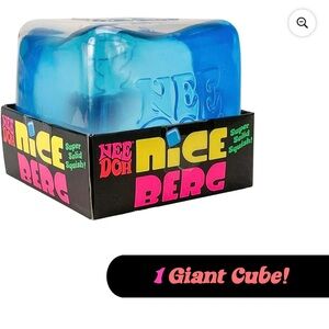 NeeDoh Nice Berg Giant Squish Cube - Blue